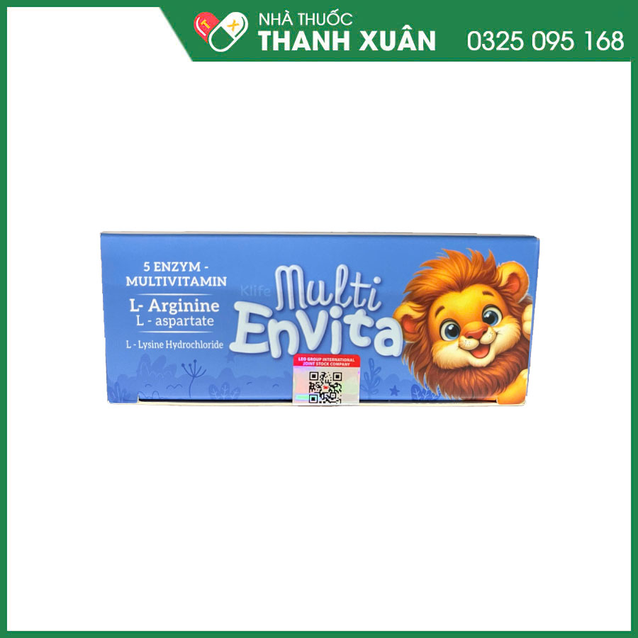 Multi Envita giúp hỗ trợ tiêu hóa, giúp ăn ngon, hỗ trợ tăng cường sức khỏe và nâng cao sức đề kháng